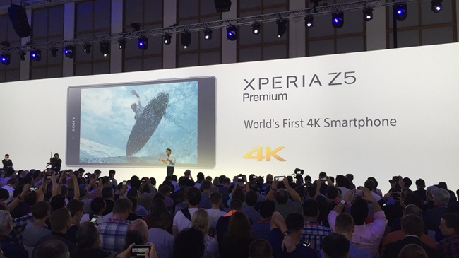 سونی اکسپریا ی زد 5 اولین تلفن همراه هوشمند با صفحه نمایش 4k است