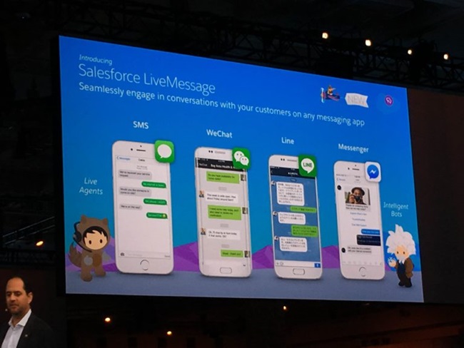 سرویس LiveMessage شرکت Salesforce ارتباط مشتریان با ارائه‌دهندگان سرویس را تسهیل می‌بخشد