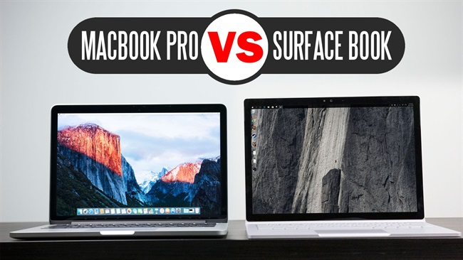 مقایسه‌ی Surface Book با MacBook Pro