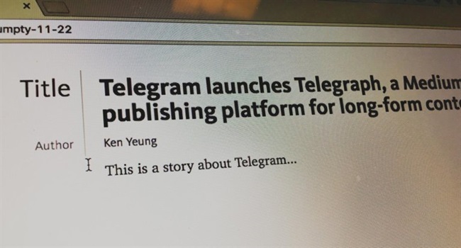 معرفی سرویس جدید Telegraph از سوی Telegram