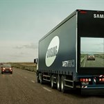 سامسونگ یک کامیون با نمایشگری بزرگ در پشت میسازد
