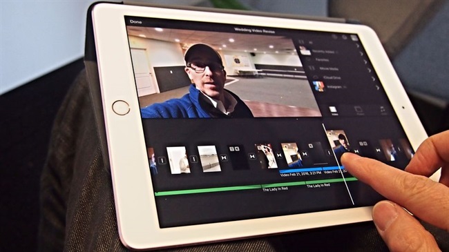 من از جادوی iMovie در iPad Pro استفاده کردم
