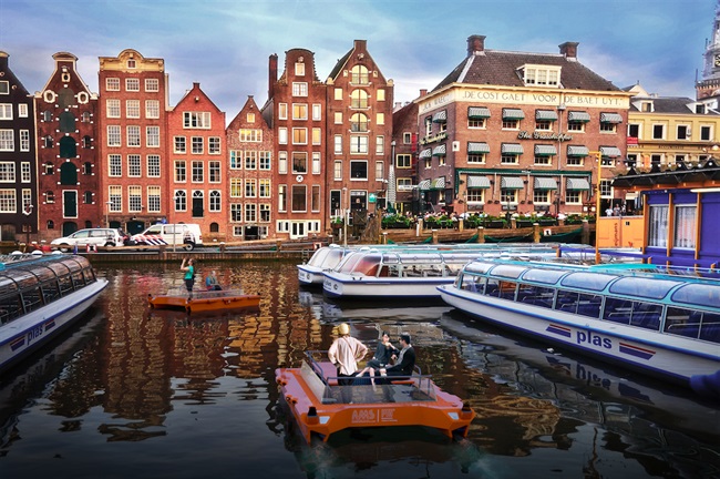 سال آینده، کانال آب‌های آمستردام شاهد قایق‌های بدون‌شرنشین خواهد بود