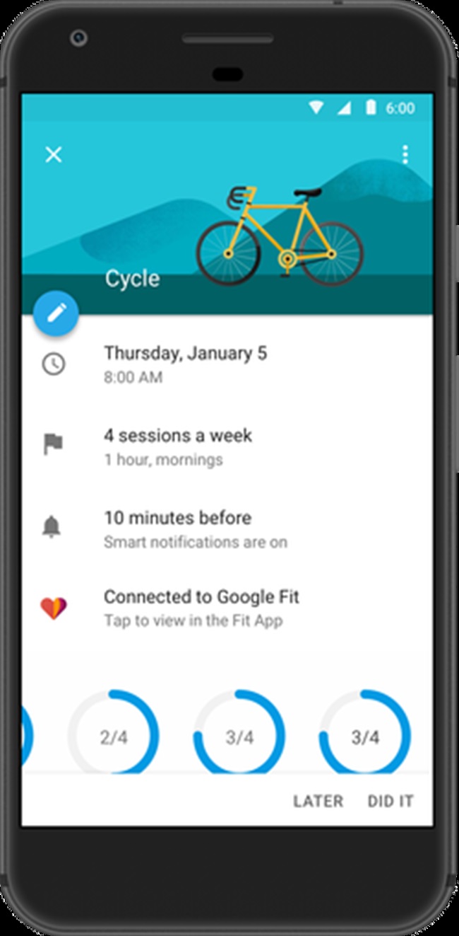 Google Calendar با Google Fit و Apple Health  برای کمک به تناسب اندام شما ادغام شد