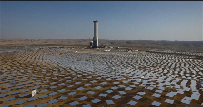 ساخت بلندترین برج خورشیدی دنیا در صحرای اسراییل
