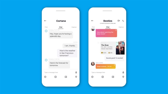 Cortana به میان چت‌های Skype وارد می‌شود