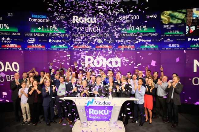 سهام Roku در آغاز به کار بازار، 68 درصد فروش رفت