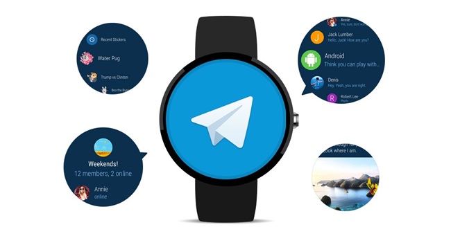پیام رسان تلگرام برای Android Wear 2.0