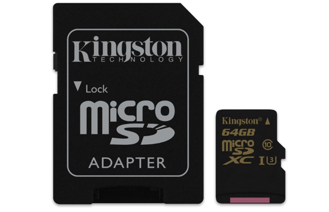 کارت حافظه ی Kingston microSD با پشتیبانی از تصاویر 4K