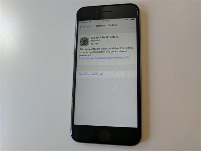 انتشار نسخه‌ی آزمایشی ۶ام iOS 10.3