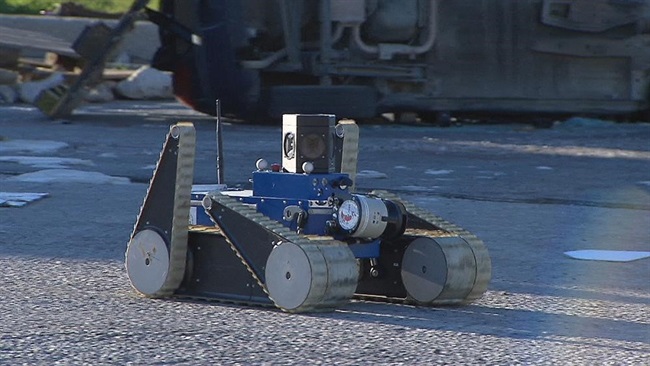 حضور ربات برای کمک به امدادگران در بازنگری پس از وقوع فاجعه