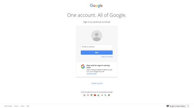 صفحه ی ورود به سیستم حساب Google ساده تر و مدرن تر خواهد شد