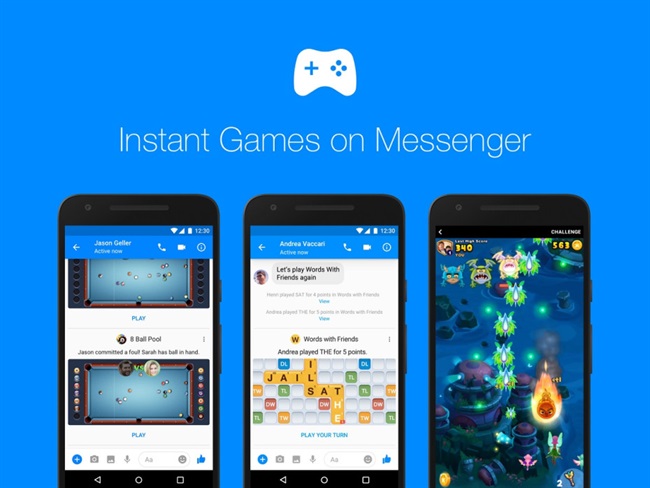عرضه‌ی Instant Game برای ۱.۲ میلیارد کاربر سرویس Facebook Messenger