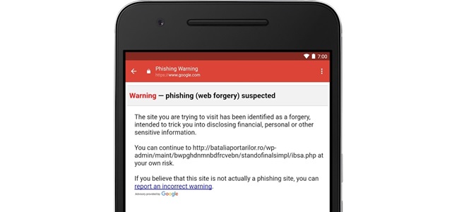 امکان شناسایی لینک‌های جعلی در اپلیکیشن Gmail سیستم‌عامل Android