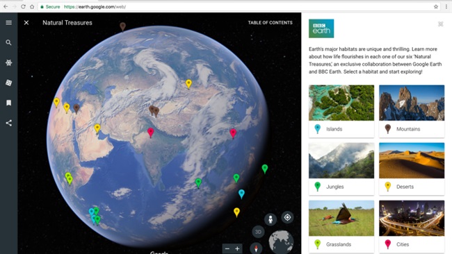 Google Earth با تورهای آموزشی و برنامه‌های درسی جدید به کلاس درس می‌آید