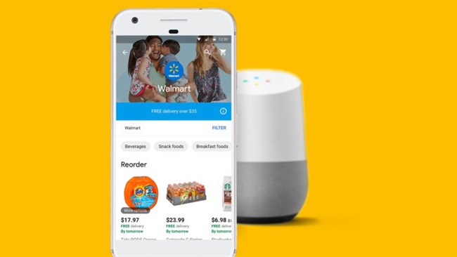 همکاری Google و Walmart برای خرید با استفاده از فرمان صوتی