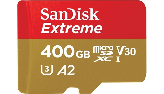 رونمایی SanDisk از سریع‌ترین microSD چهارصد گیگابایتی