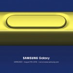 رونمایی رسمی Samsung Galaxy Note 9 در تاریخ ۹ آگوست