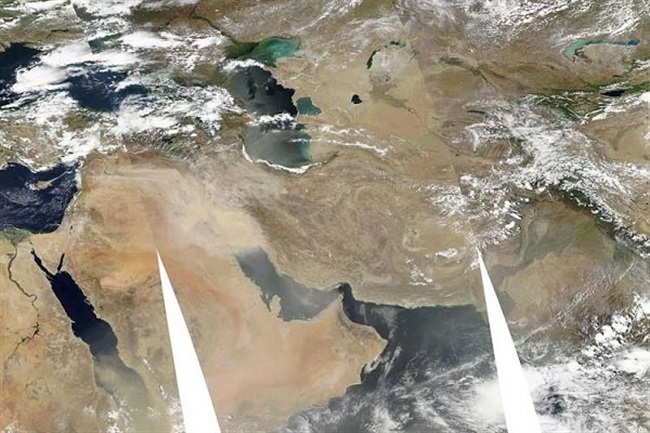 مقایسه سالانه وقوع گردوغبار با استفاده از تصاویر ماهواره‌ای