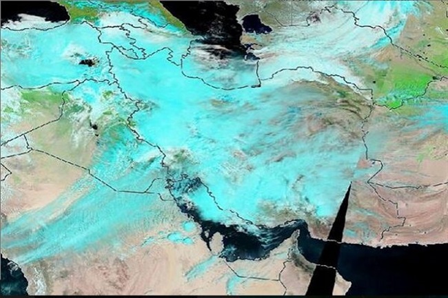 پایش ماهواره‌ای آخرین وضعیت سیل در جنوب خوزستان