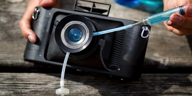 تولید دوربینی که لنزش با آب پر می‌شود
