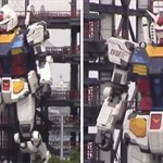 ربات ۱۸ متری Gundam ژاپنی‌ها بدون کمک راه رفت