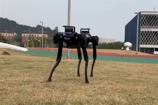 سگ رباتیک بعد از زمین خوردن بلند می‌شود